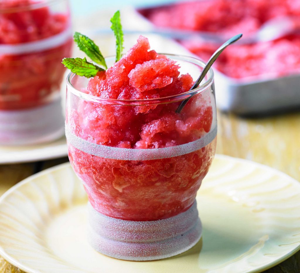 Fresh Strawberry Balsamic Infused Granita – Cindy&amp;#39;s Garden